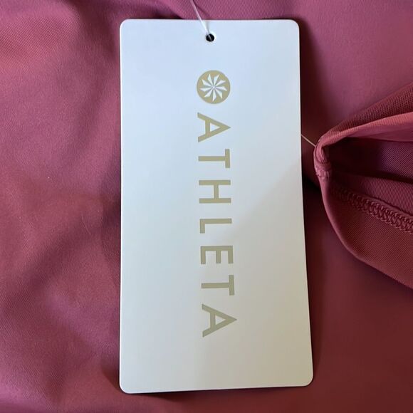ATHLETA Pacer Mesh Top, Berry Rose, Size Large - Picture 6 of 10